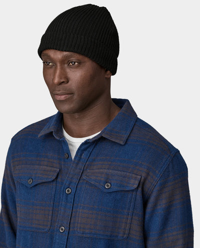 Patagonia - Fishermans Rolled Beanie - Black Beanie Patagonia