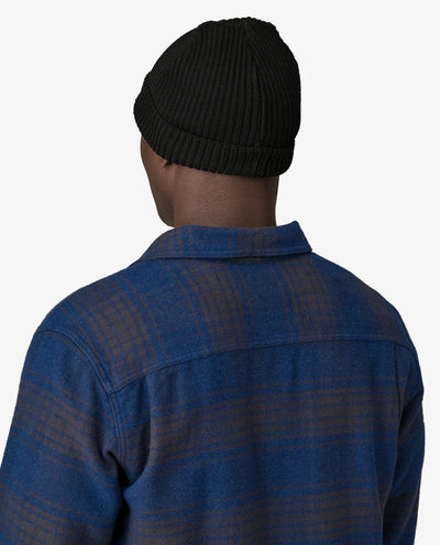 Patagonia - Fishermans Rolled Beanie - Black Beanie Patagonia