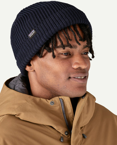 Patagonia - Fishermans Rolled Beanie - Navy Beanie Patagonia