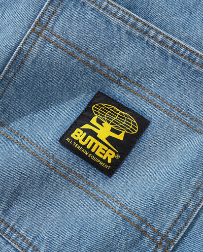 Butter Goods - Patch Pocket Denim Shorts - Washed Indigo Shorts Butter Goods   