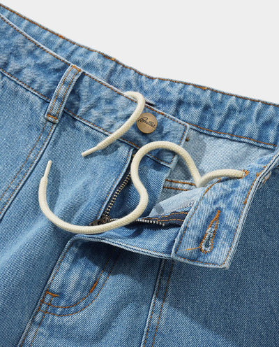 Butter Goods - Patch Pocket Denim Shorts - Washed Indigo Shorts Butter Goods   