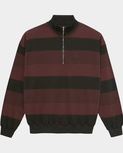 Polar - Surf Half Zip Sweater - Dirty Brown/Chocolate Crewneck Polar
