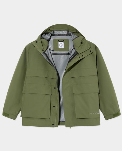 Polar - Cargo Shell Jacket - Moss Green Jackets Polar