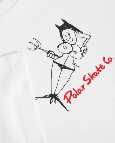 Polar - Devil Woman T-Shirt - White T-Shirts Polar