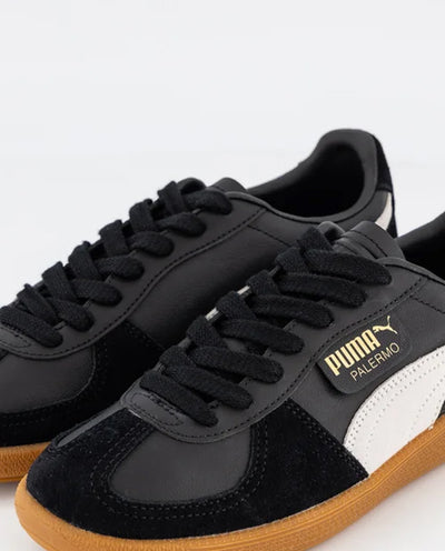 Puma - Palermo Shoe - Black/Feather Gray/Gum Shoes Puma