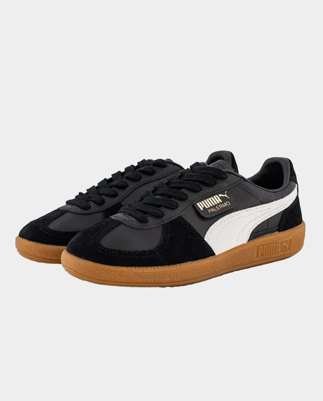 Puma - Palermo Shoe - Black/Feather Gray/Gum Shoes Puma