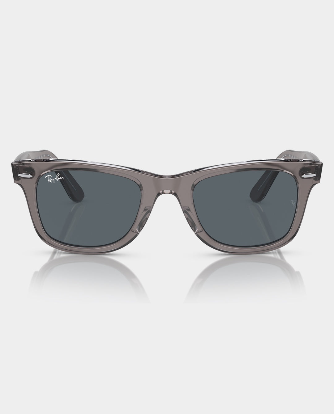 Ray-Ban - Wayfarer Classic - Grey on Transparent with Blue Lens Sunglasses Ray-Ban