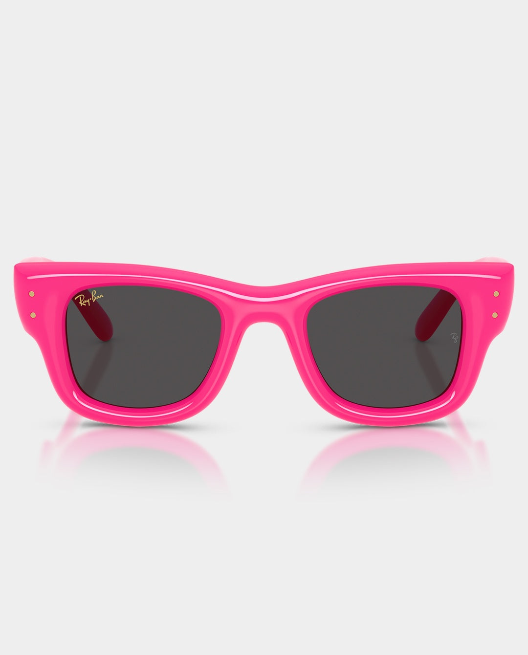 Ray-Ban X A$AP Rocky - Wayfarer Puffer Sunglasses - Fucsia with Ultra Black Lens Sunglasses Ray-Ban