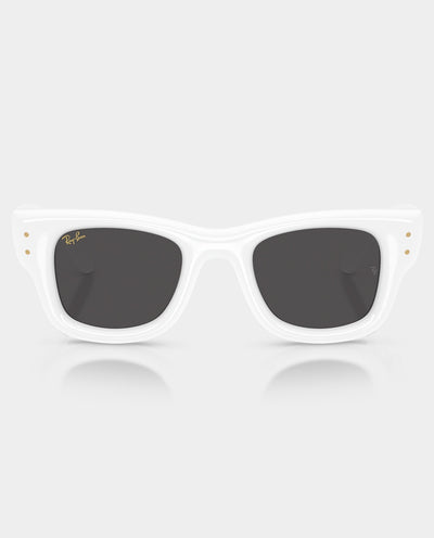 Ray-Ban X A$AP Rocky - Wayfarer Puffer Sunglasses - White with Ultra Black Lens Sunglasses Ray-Ban