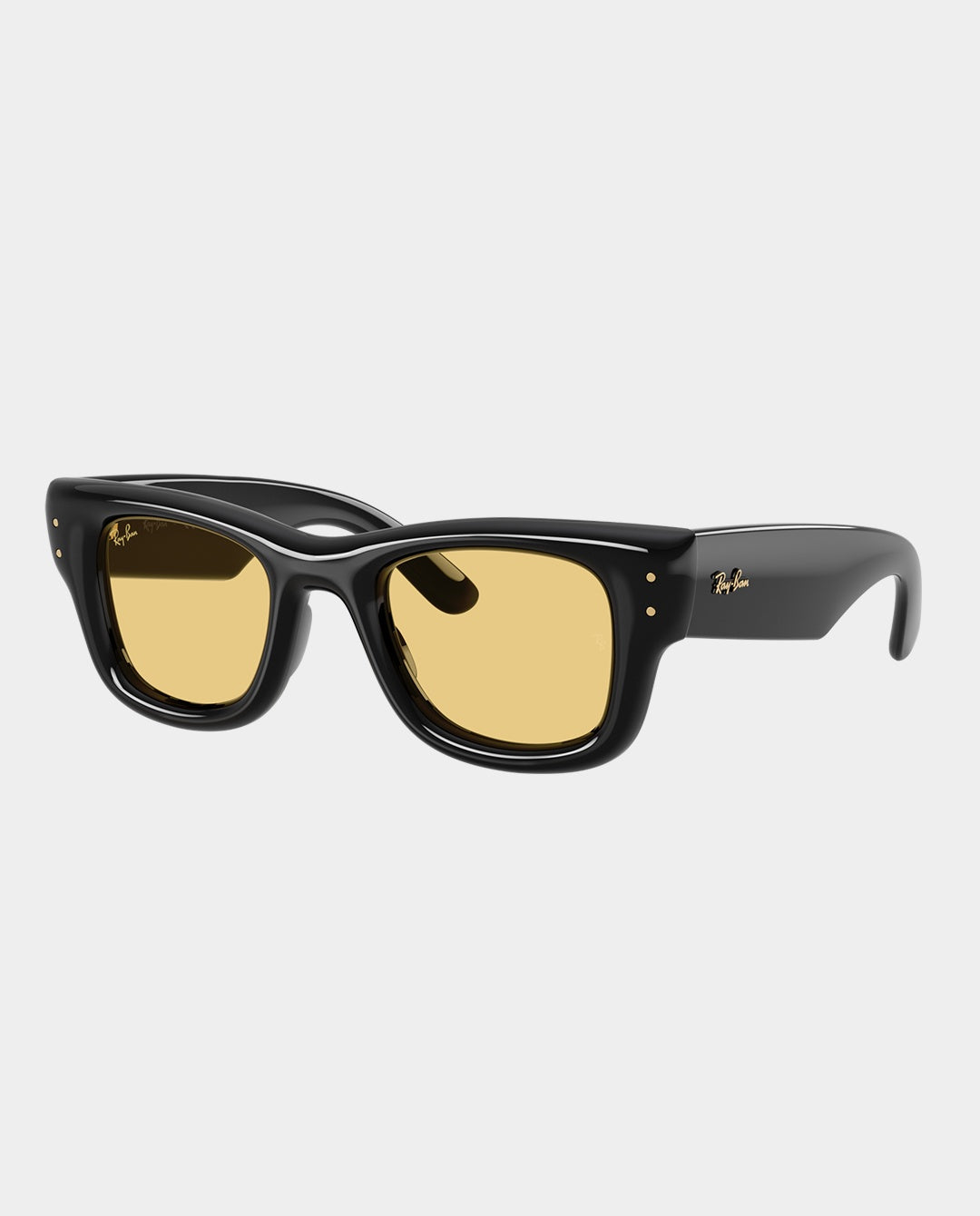 Ray-Ban x A$AP Rocky - Wayfarer Puffer Sunglasses - Black with Yellow Lens