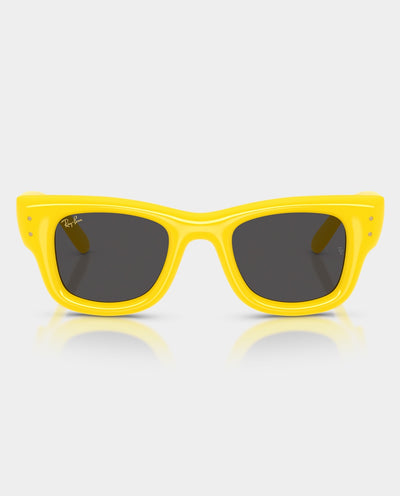 Ray-Ban x A$AP Rocky - Wayfarer Puffer Sunglasses - Yellow with Ultra Black Lens Sunglasses Ray-Ban