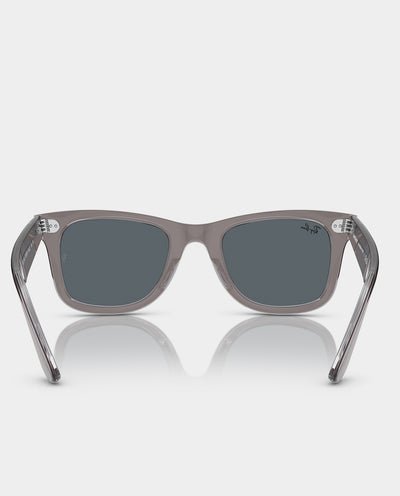 Ray-Ban - Wayfarer Classic - Grey on Transparent with Blue Lens Sunglasses Ray-Ban