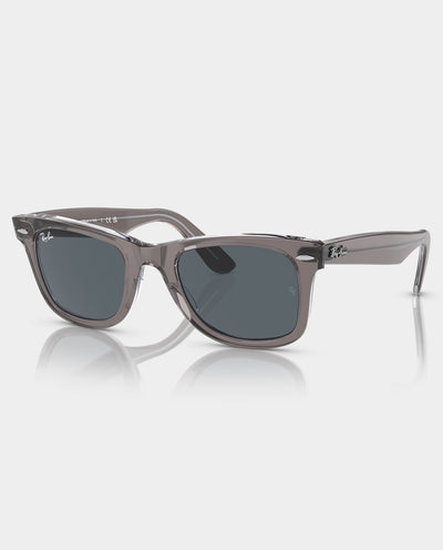 Ray-Ban - Wayfarer Classic - Grey on Transparent with Blue Lens Sunglasses Ray-Ban