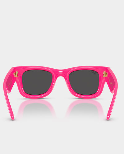 Ray-Ban X A$AP Rocky - Wayfarer Puffer Sunglasses - Fucsia with Ultra Black Lens Sunglasses Ray-Ban