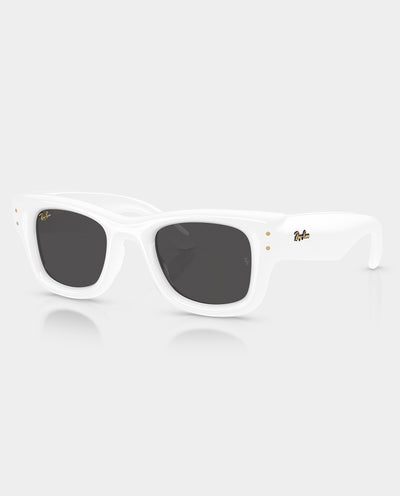 Ray-Ban X A$AP Rocky - Wayfarer Puffer Sunglasses - White with Ultra Black Lens Sunglasses Ray-Ban