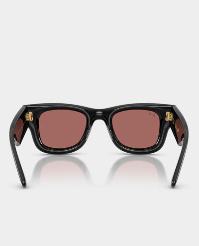 Ray-Ban x A$AP Rocky - Wayfarer Puffer Sunglasses - Black with Dark Violet Lens Sunglasses Ray-Ban