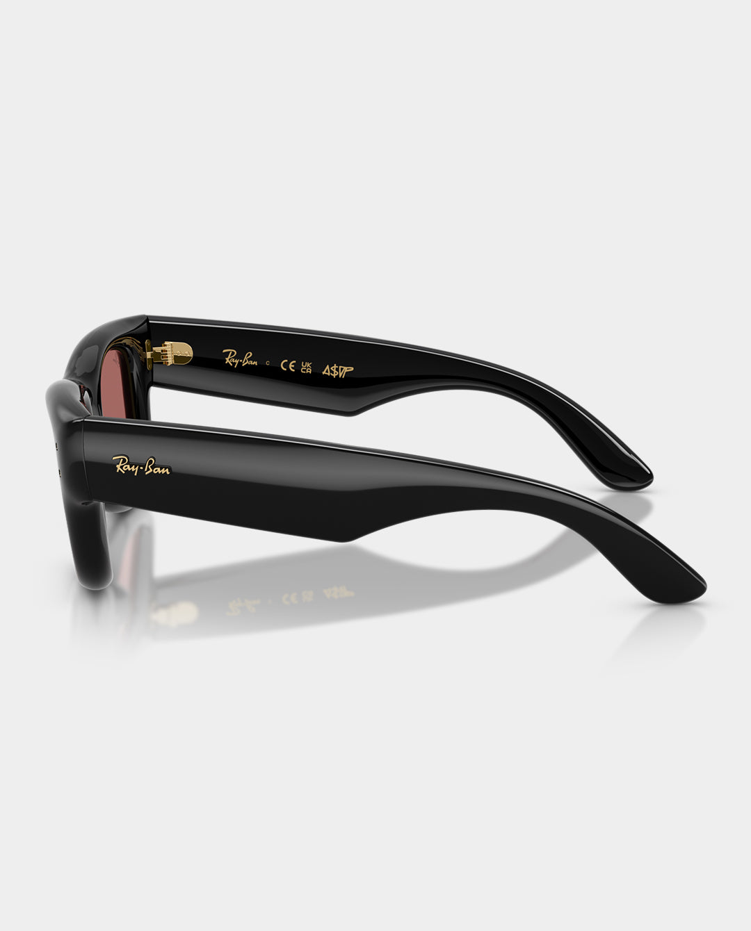 Ray-Ban x A$AP Rocky - Wayfarer Puffer Sunglasses - Black with Dark Violet Lens Sunglasses Ray-Ban