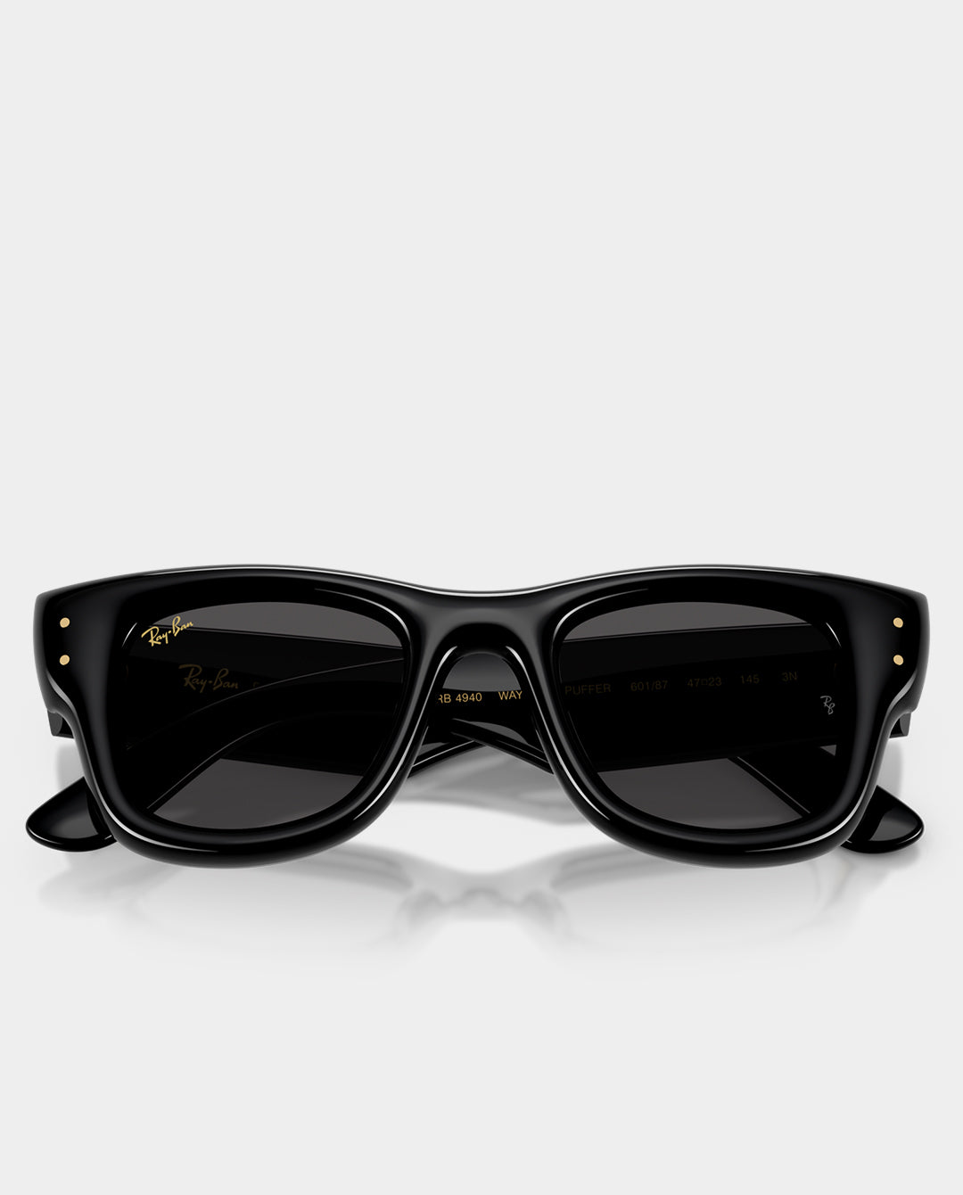 Ray-Ban x A$AP Rocky - Wayfarer Puffer Sunglasses - Black with Ultra Black Lens Sunglasses Ray-Ban