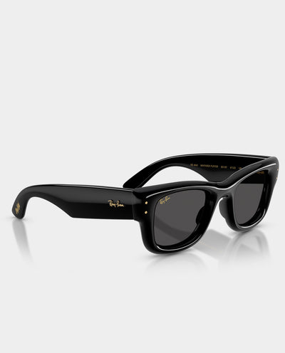 Ray-Ban x A$AP Rocky - Wayfarer Puffer Sunglasses - Black with Ultra Black Lens Sunglasses Ray-Ban