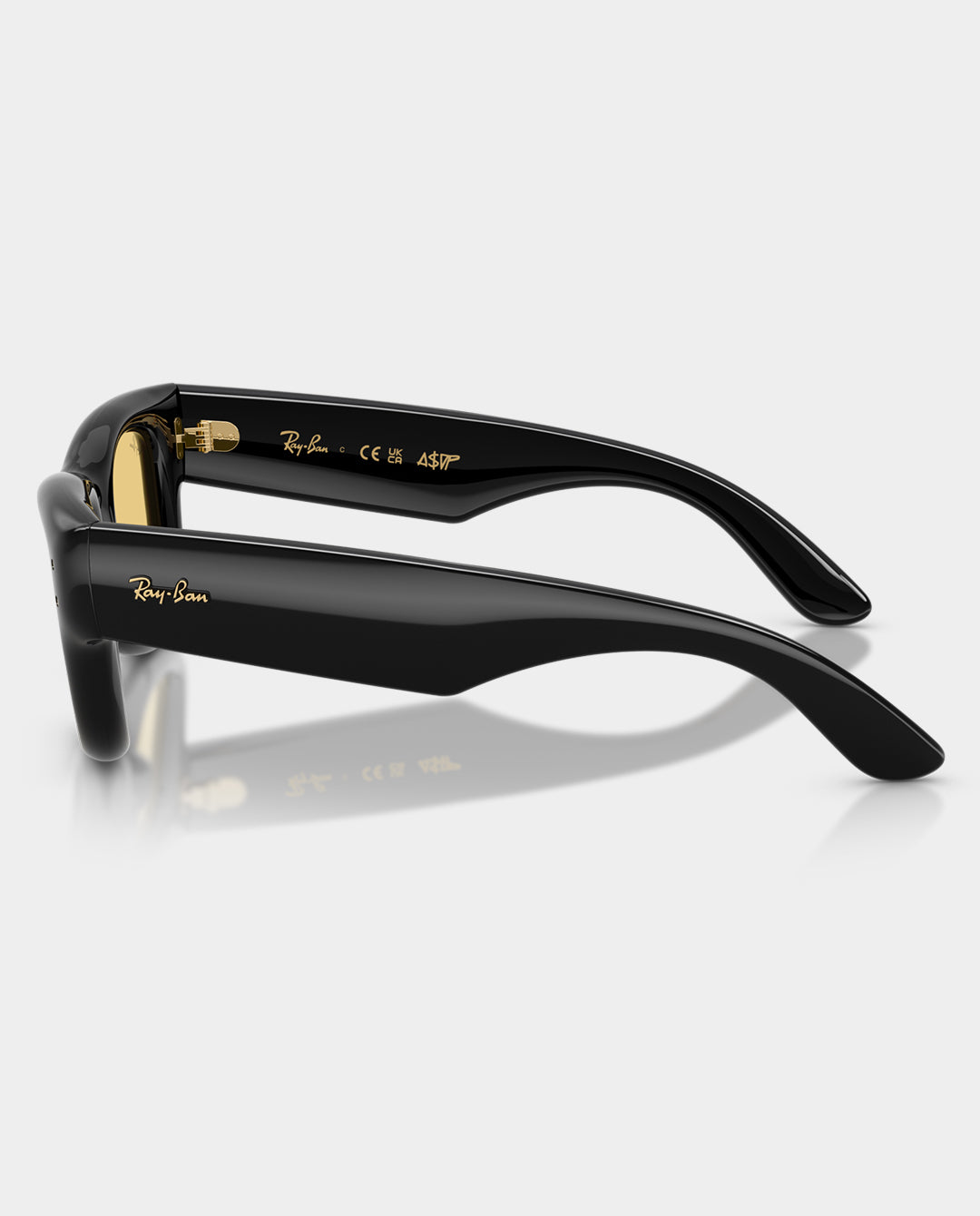 Ray-Ban x A$AP Rocky - Wayfarer Puffer Sunglasses - Black with Yellow Lens