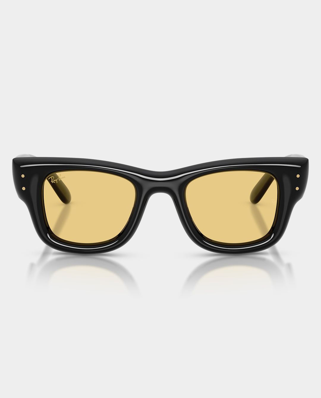 Ray-Ban x A$AP Rocky - Wayfarer Puffer Sunglasses - Black with Yellow Lens