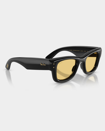Ray-Ban x A$AP Rocky - Wayfarer Puffer Sunglasses - Black with Yellow Lens