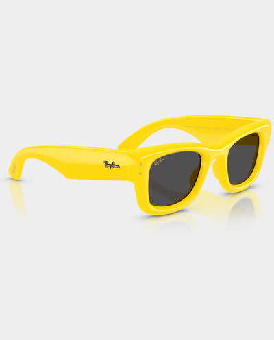 Ray-Ban x A$AP Rocky - Wayfarer Puffer Sunglasses - Yellow with Ultra Black Lens Sunglasses Ray-Ban