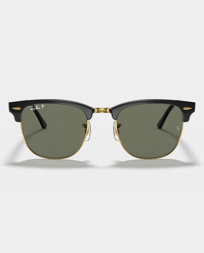 Ray-Ban - Clubmaster - Black with Green Lens Sunglasses Ray-Ban