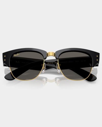 Ray-Ban - Mega Clubmaster - Black/Gold with Ultra Black Lens Sunglasses Ray-Ban