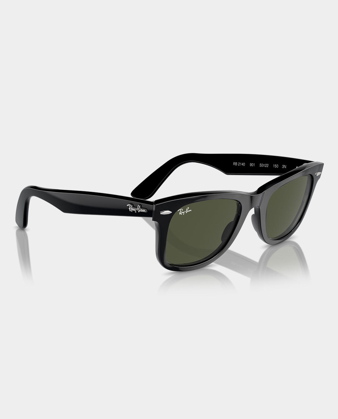 Ray-Ban - Wayfarer Classic - Black with Green Lens Sunglasses Ray-Ban