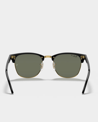 Ray-Ban - Clubmaster - Black with Green Lens Sunglasses Ray-Ban