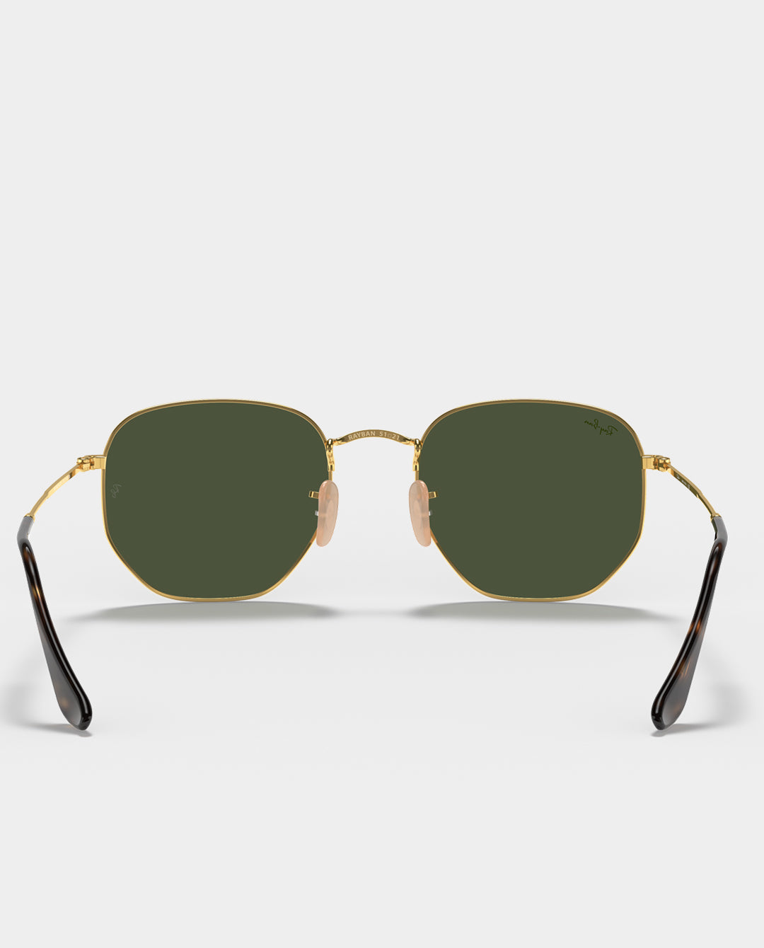 Ray-Ban - Hexagonal - Arista Gold with Green Lens Sunglasses Ray-Ban