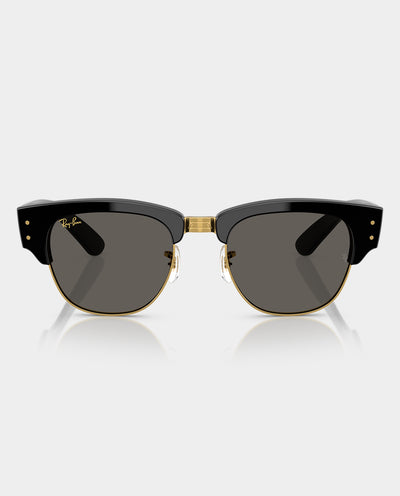 Ray-Ban - Mega Clubmaster - Black/Gold with Ultra Black Lens Sunglasses Ray-Ban