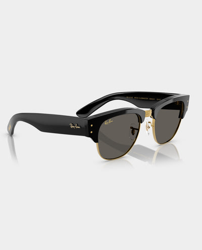Ray-Ban - Mega Clubmaster - Black/Gold with Ultra Black Lens Sunglasses Ray-Ban