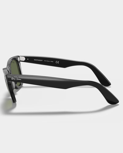 Ray-Ban - Wayfarer Classic - Black with Green Lens Sunglasses Ray-Ban