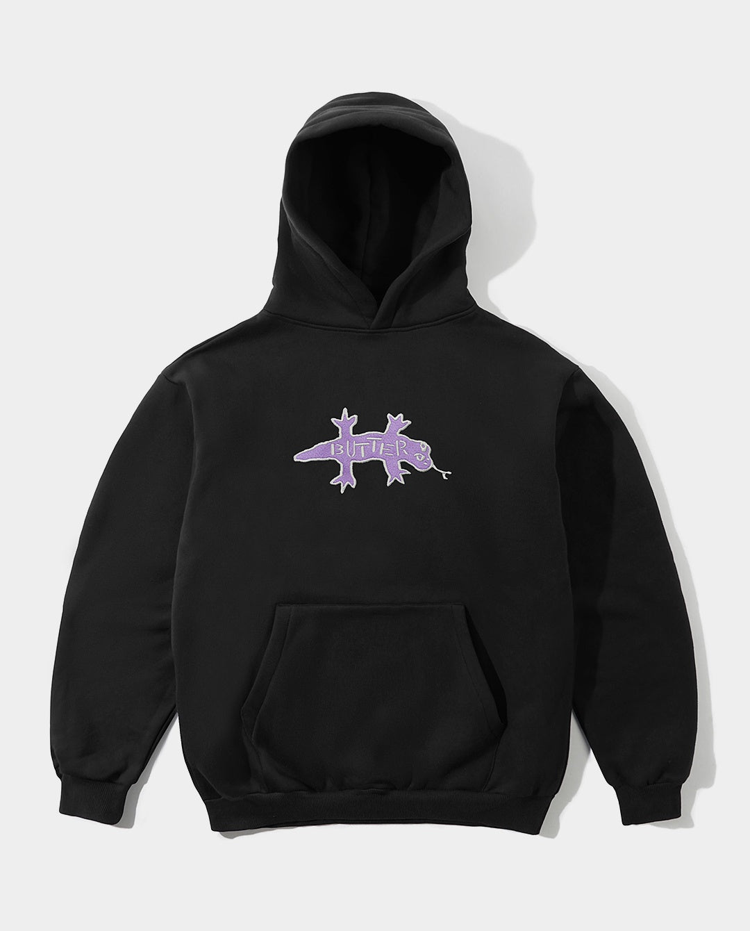 Butter Goods - Reptile Pullover Hoodie - Black Hoodies Butter Goods