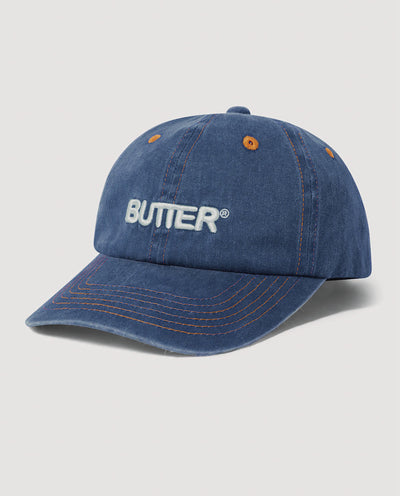 Butter Goods - Rounded Logo 6 Panel Cap - Slate