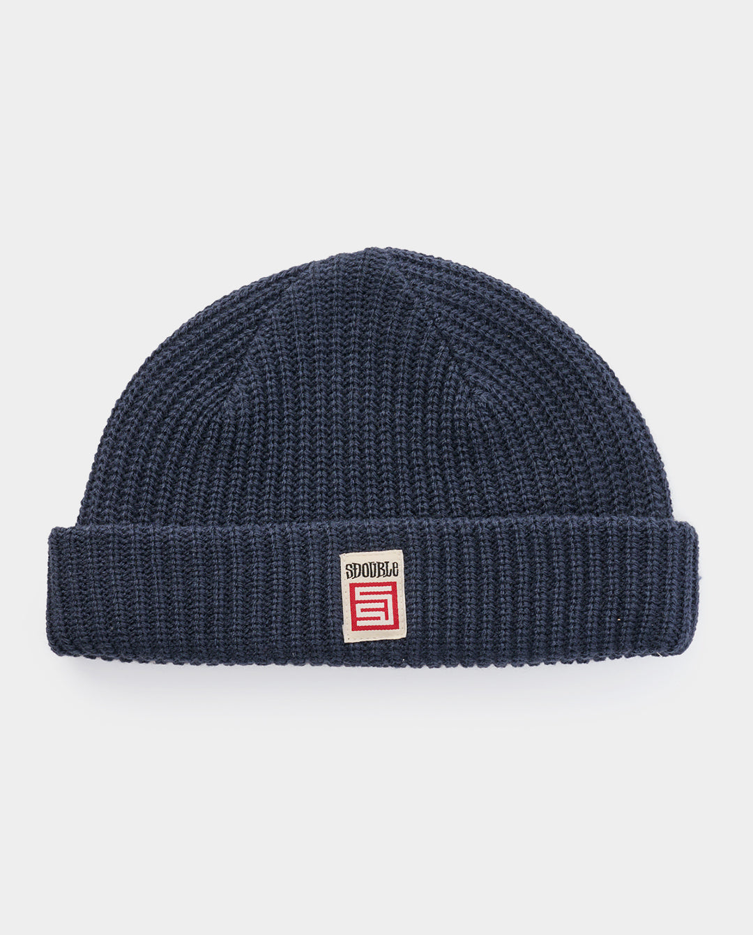 S-Double - Red Cube Low Beanie - Washed Navy Beanie S/Double