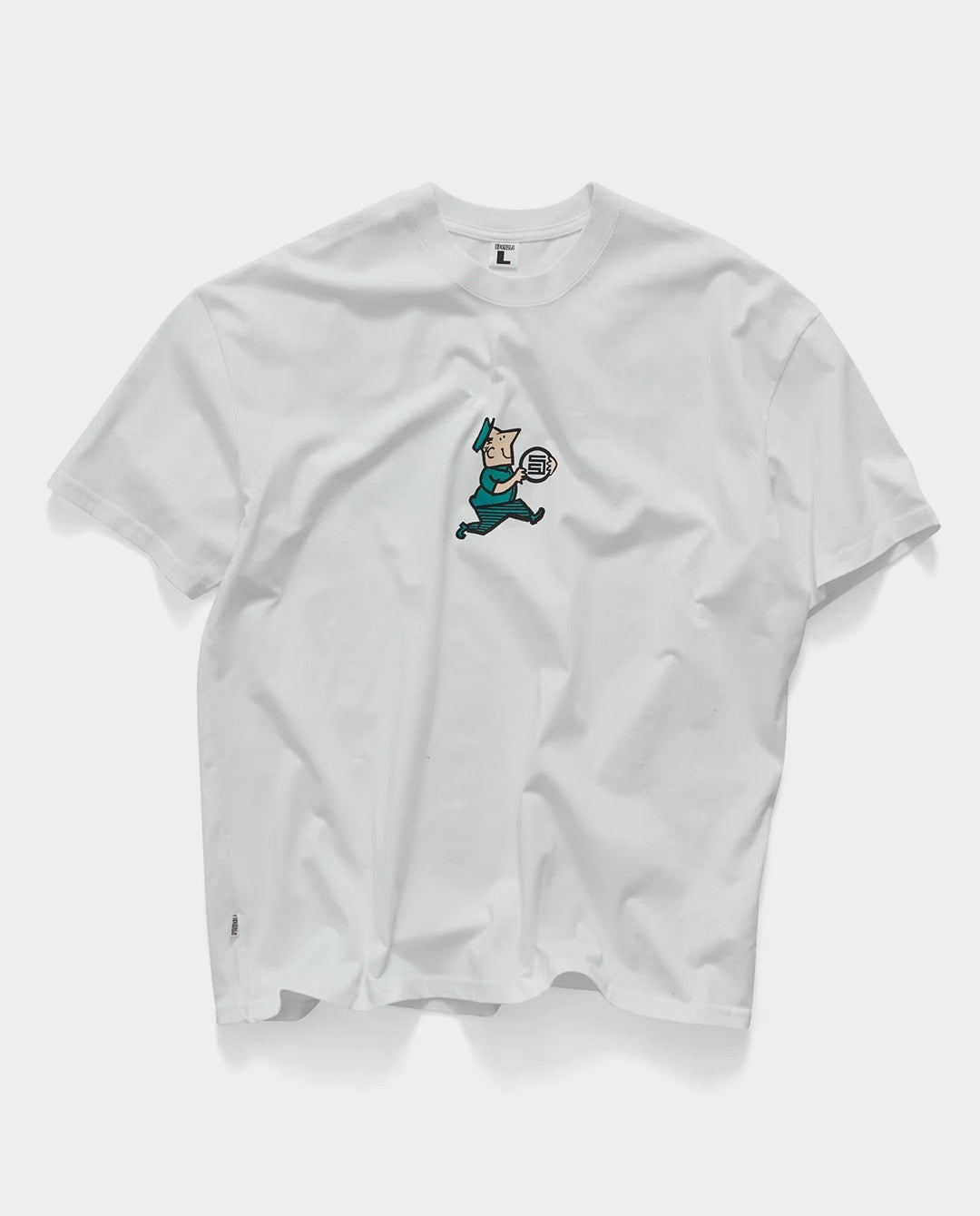 S/Double - Man With Dot Tee - White T-Shirts S/Double