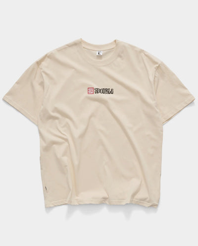S/Double - Mid Block T-Shirt - Unbleached T-Shirts S/Double