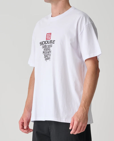 S/Double - Cities Tee - White T-Shirts S/Double