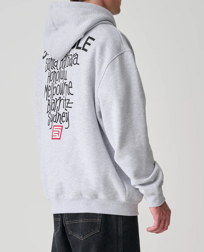 S/Double - Cities Zip-Thru Hood - Ash Heather Hoodies S/Double