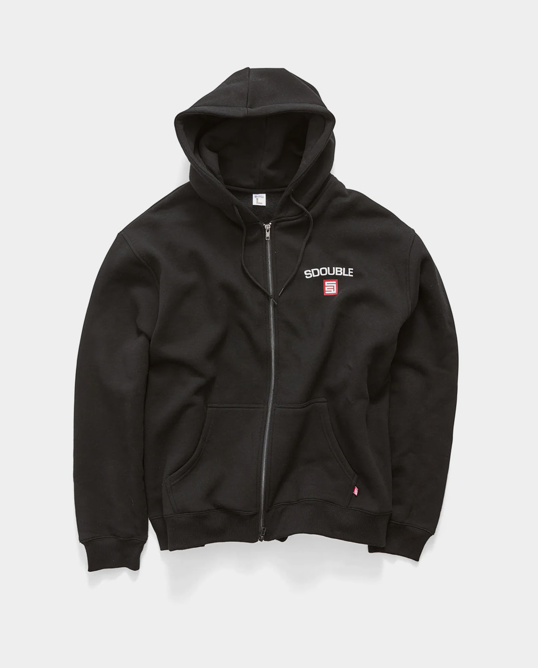 S/Double - Cities Zip-Thru Hood - Black Hoodies S/Double