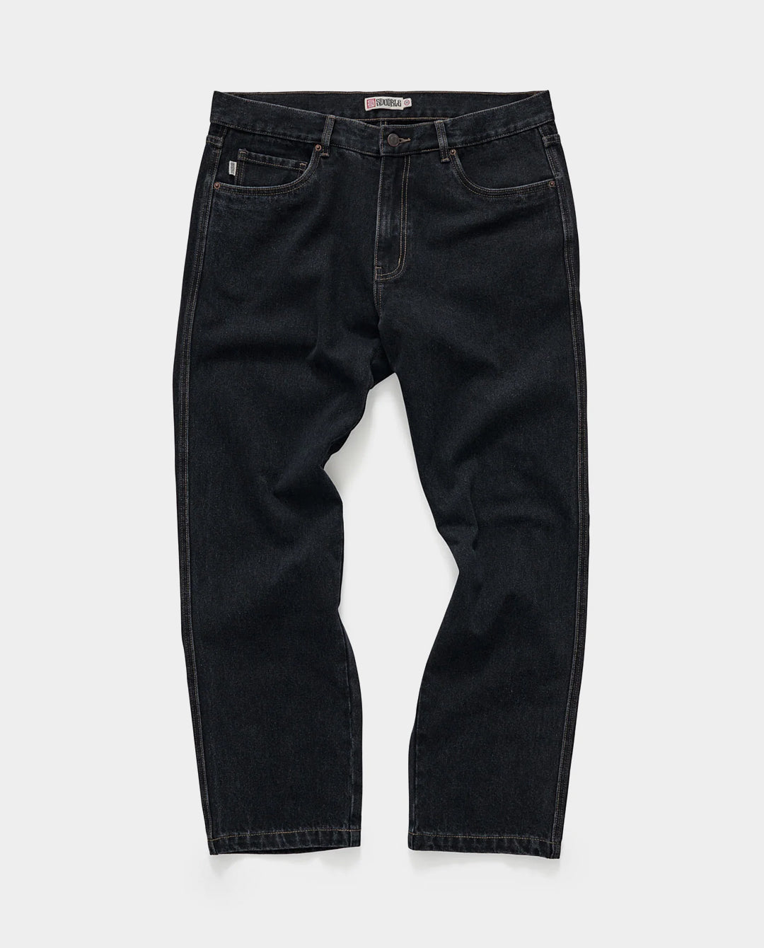 S/Double - Denim Standard Jean - Black Rinse Pants S/Double