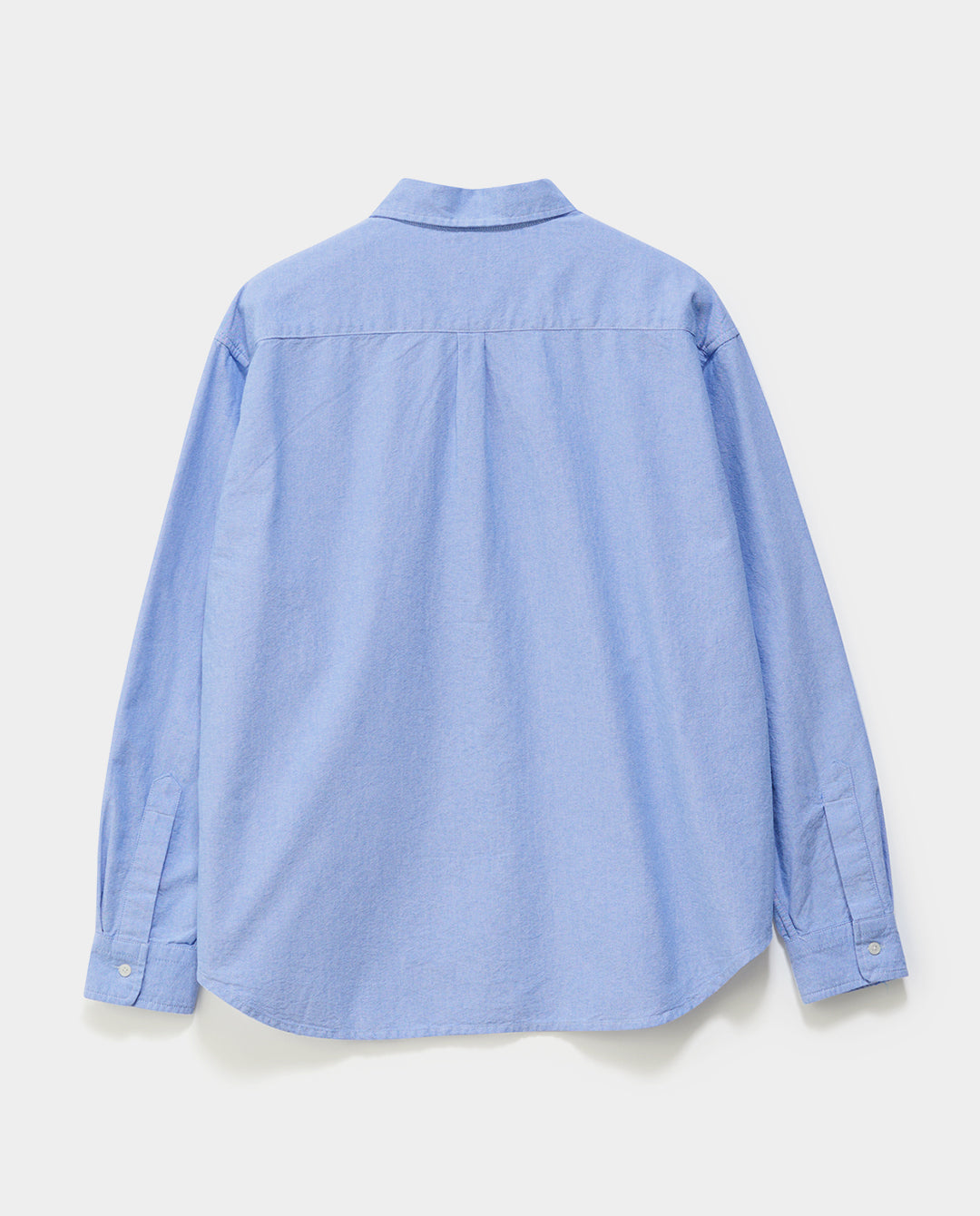 S/Double - Oxford Classic LS Shirt - Mid Blue Shirts S/Double