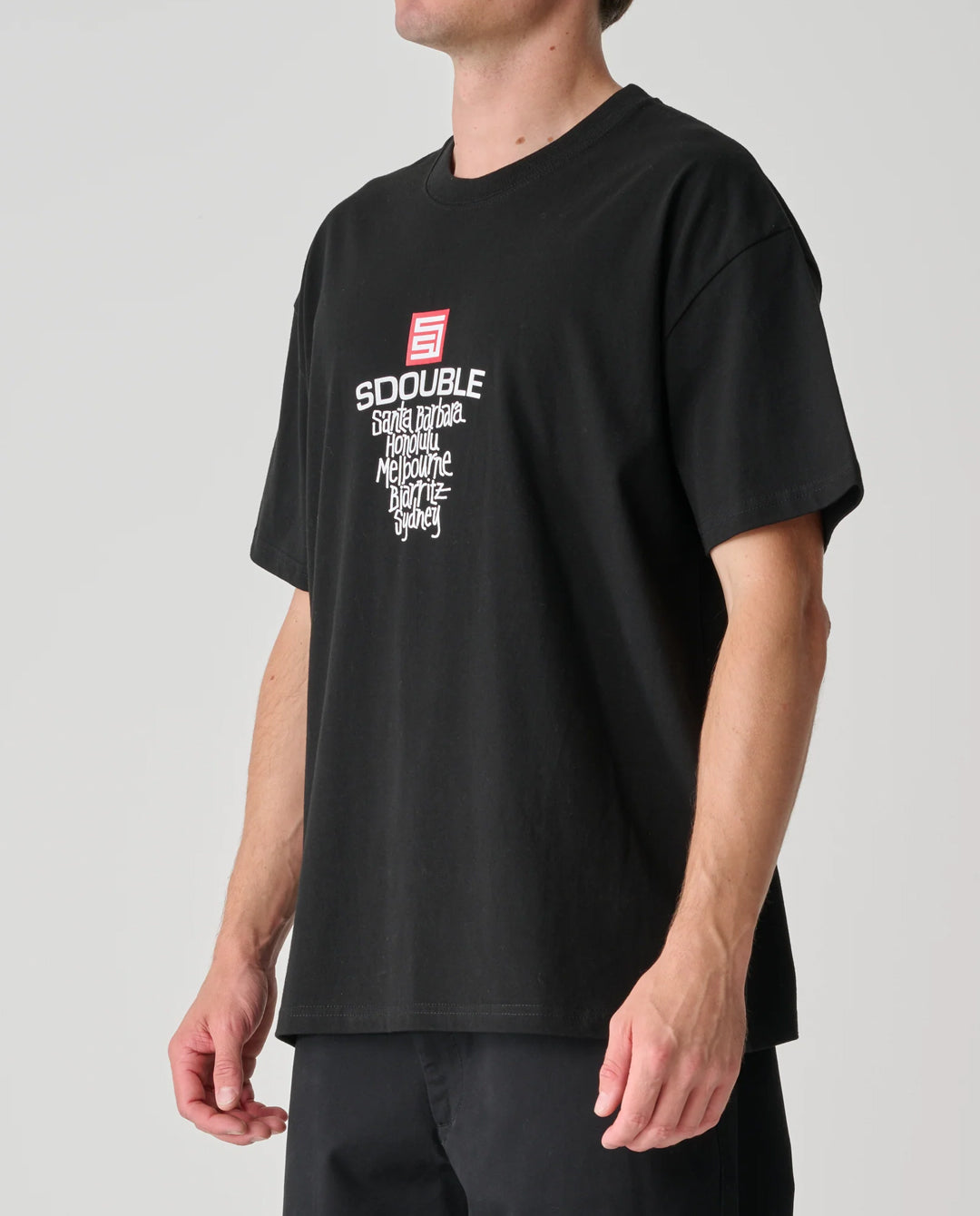 S/Double - Cities Tee - Black T-Shirts S/Double