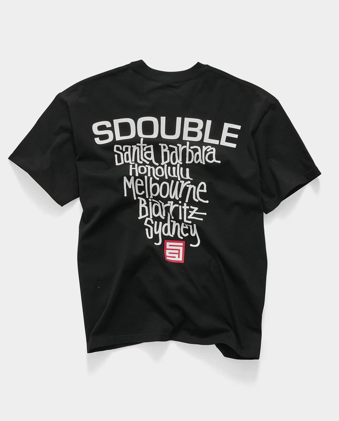 S/Double - Cities Tee - Black T-Shirts S/Double