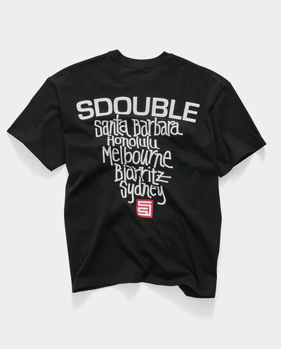 S/Double - Cities Tee - Black T-Shirts S/Double