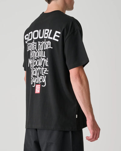 S/Double - Cities Tee - Black T-Shirts S/Double