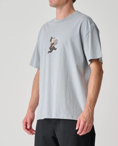 S/Double - Man With Dot Tee - Blue Grey T-Shirts S/Double